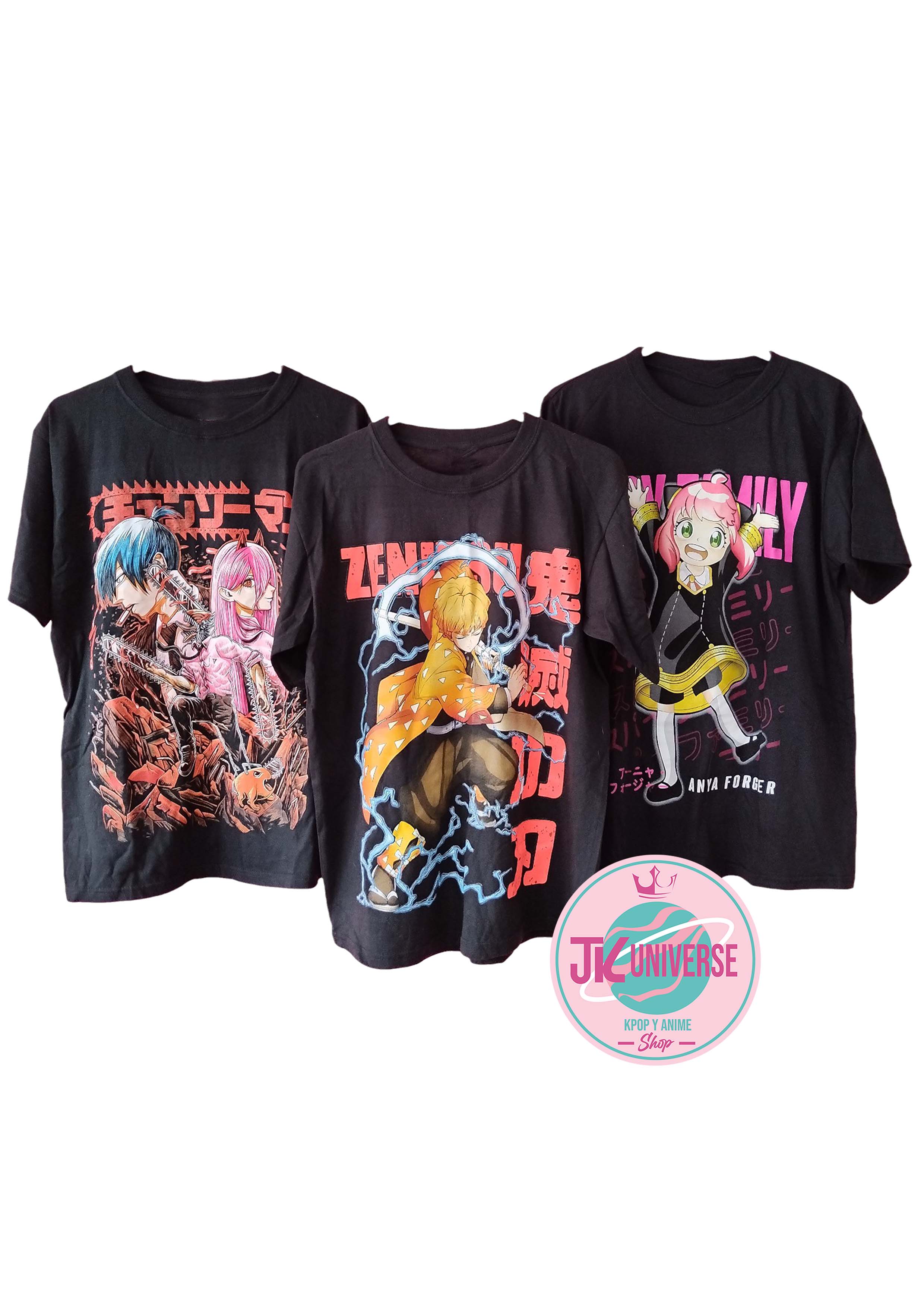 CAMISETA ANIME NEGRA